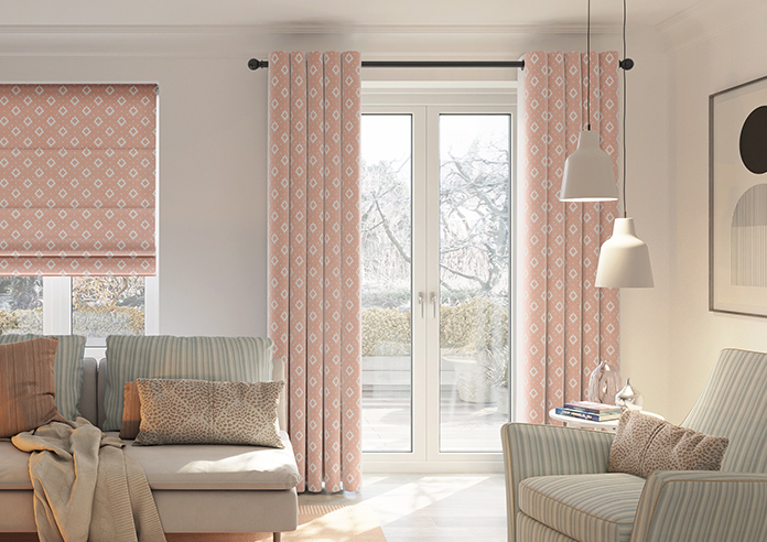 Huaraz Velvet, Peach - Made to Measure Curtains - Image 3